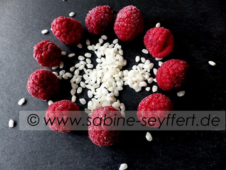 Rezeptidee: Milchreis mit Himbeeren zum Mittagessen, Nachtisch oder ...